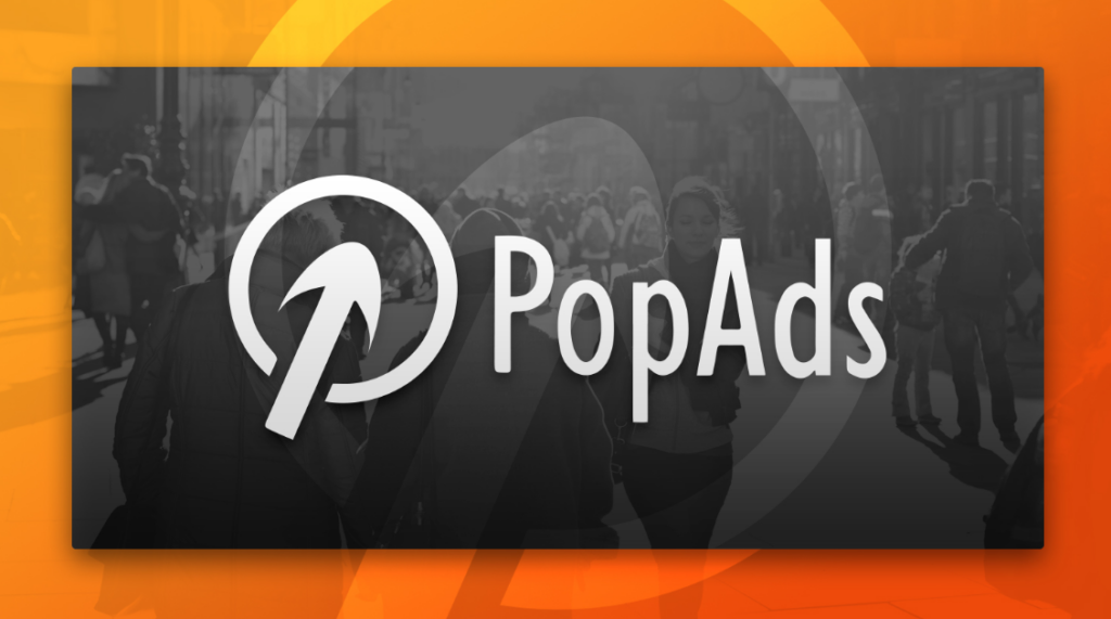 Banner da PopAds, uma rede de publicidade popular para monetizar sites com anúncios pop-up, oferecendo uma alternativa lucrativa para blogueiros e donos de sites que buscam aumentar seus ganhos.