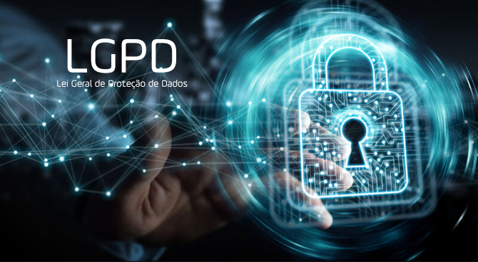 Renda Extra Online: Como Transformar suas Redes Sociais em Lucro 5 Ilustração digital de segurança de dados com foco na LGPD, reforçando a importância da proteção de informações em negócios de renda extra online.